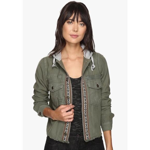 Free People Women's Weekend Wanderer Military Jacket Moss S/P - Picture 12 of 16